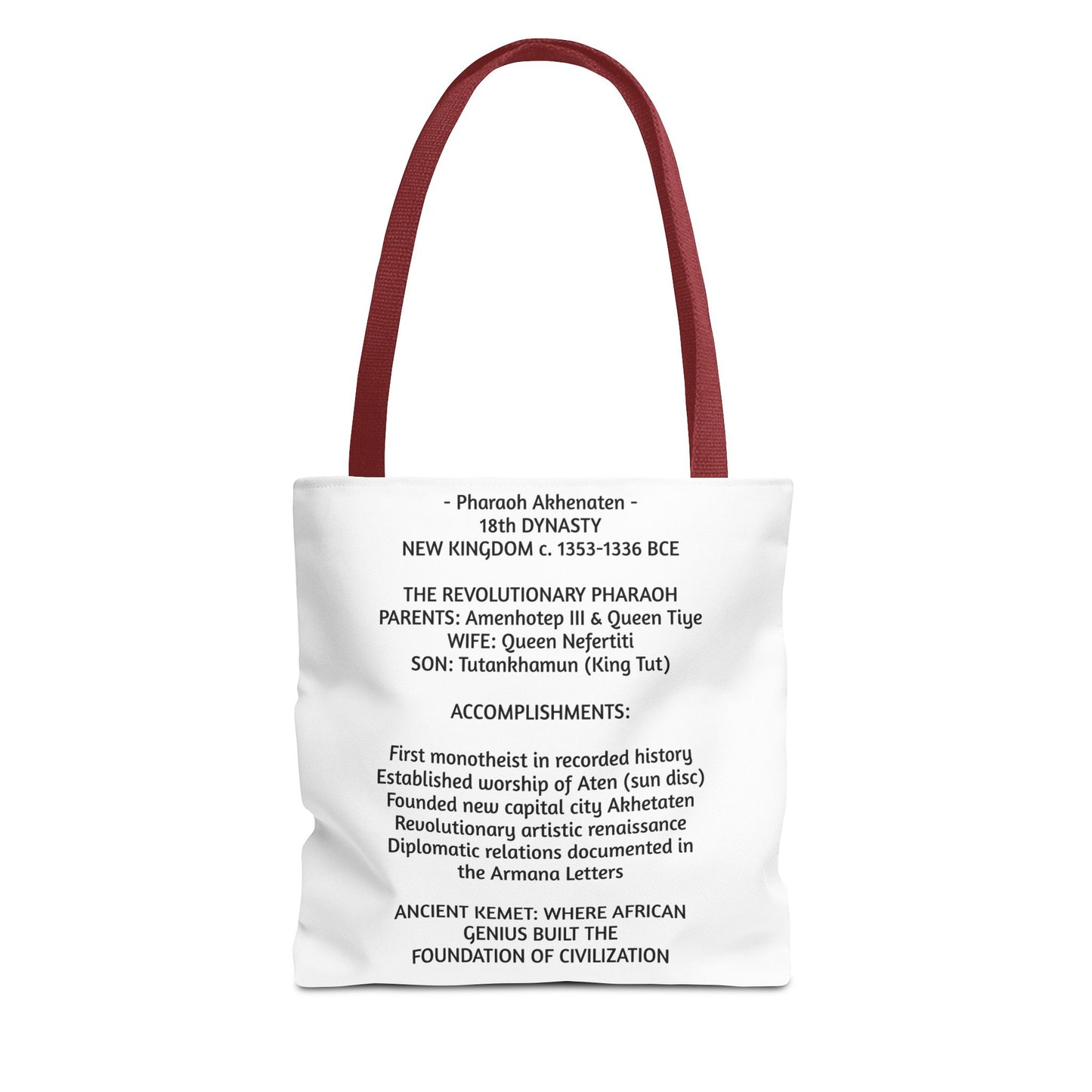 Pharaoh Akhenaten Tote Bag