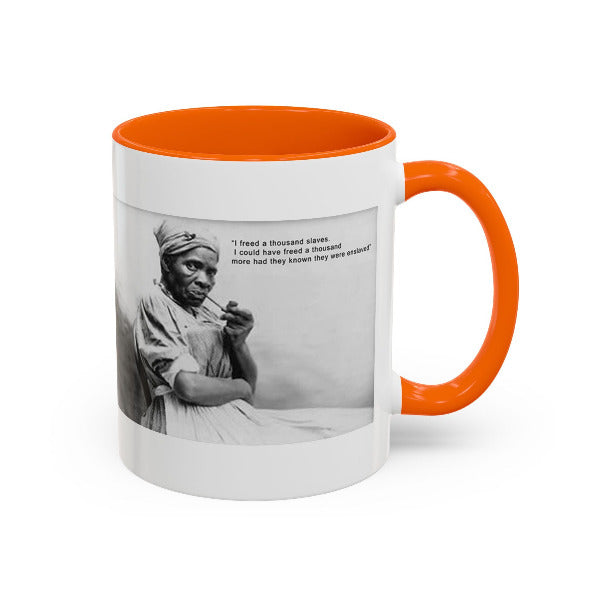 Harriet Tubman Mug | "I Freed A Thousand Slaves" Quote | Black History & African Coffee Legacy