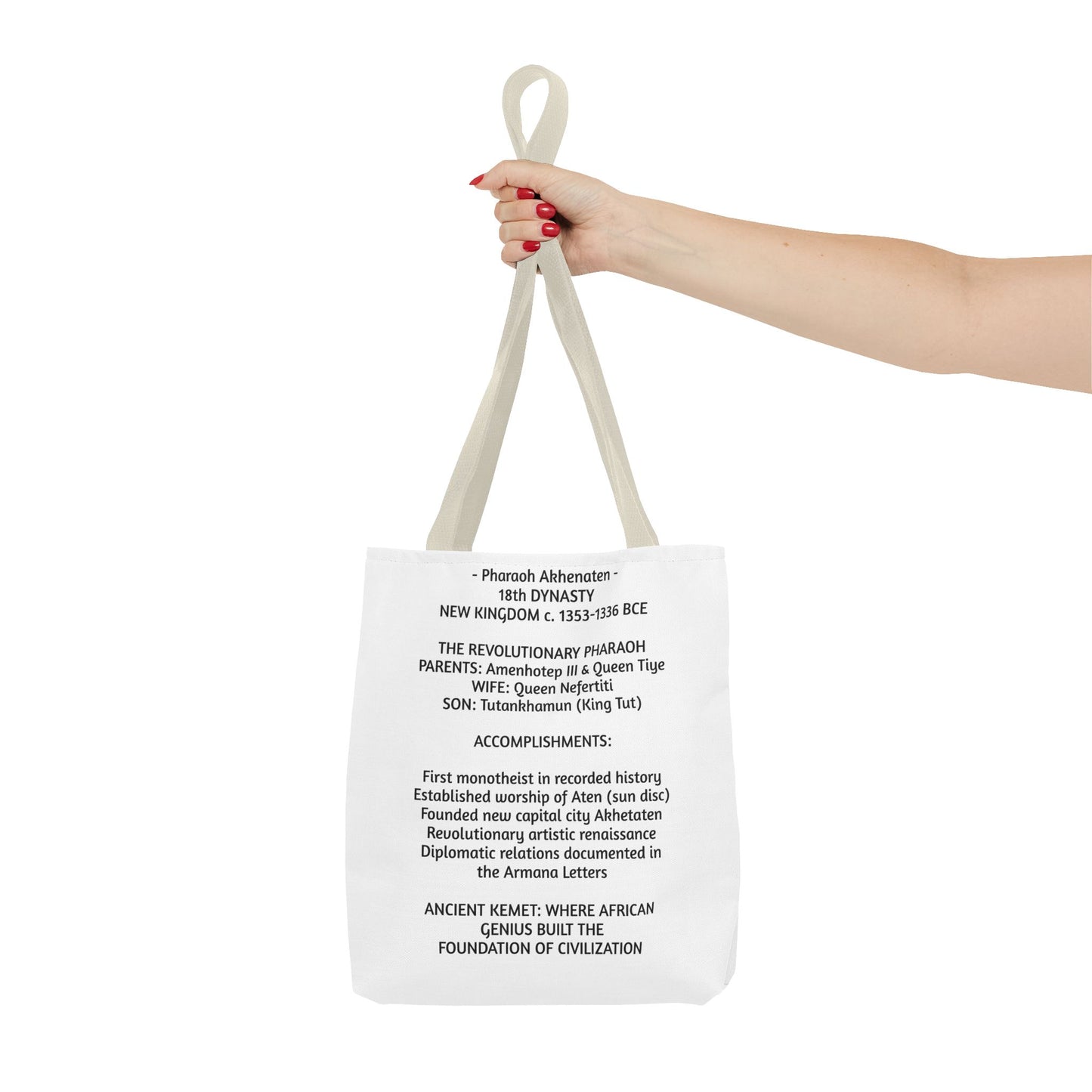 Pharaoh Akhenaten Tote Bag