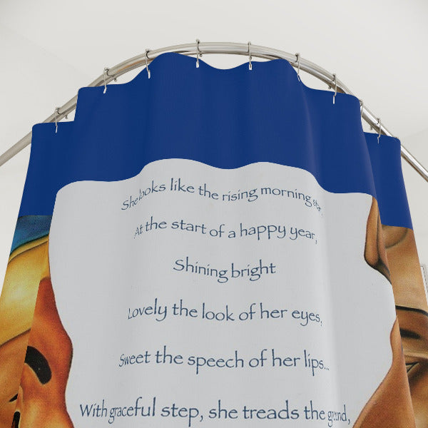 Captures My Heart Shower Curtain - Romantic Egyptian-Inspired Art