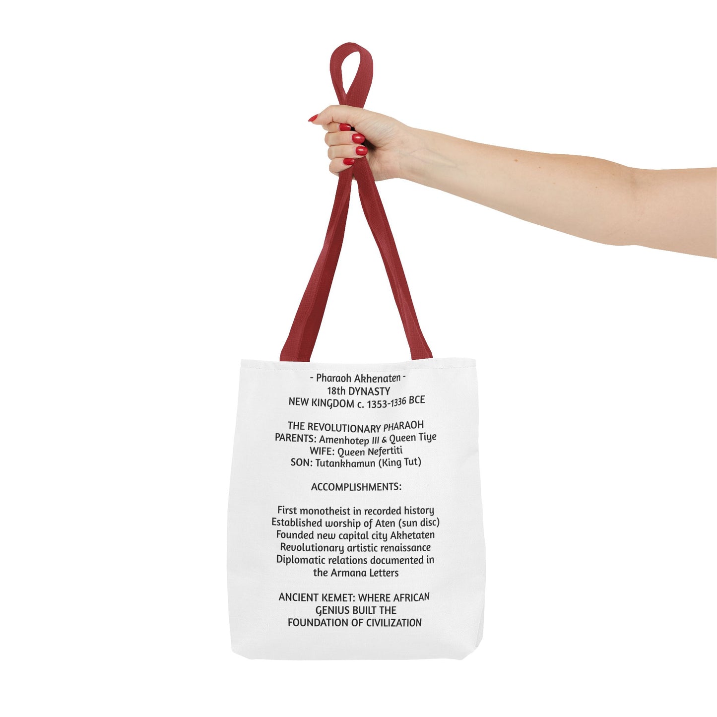Pharaoh Akhenaten Tote Bag