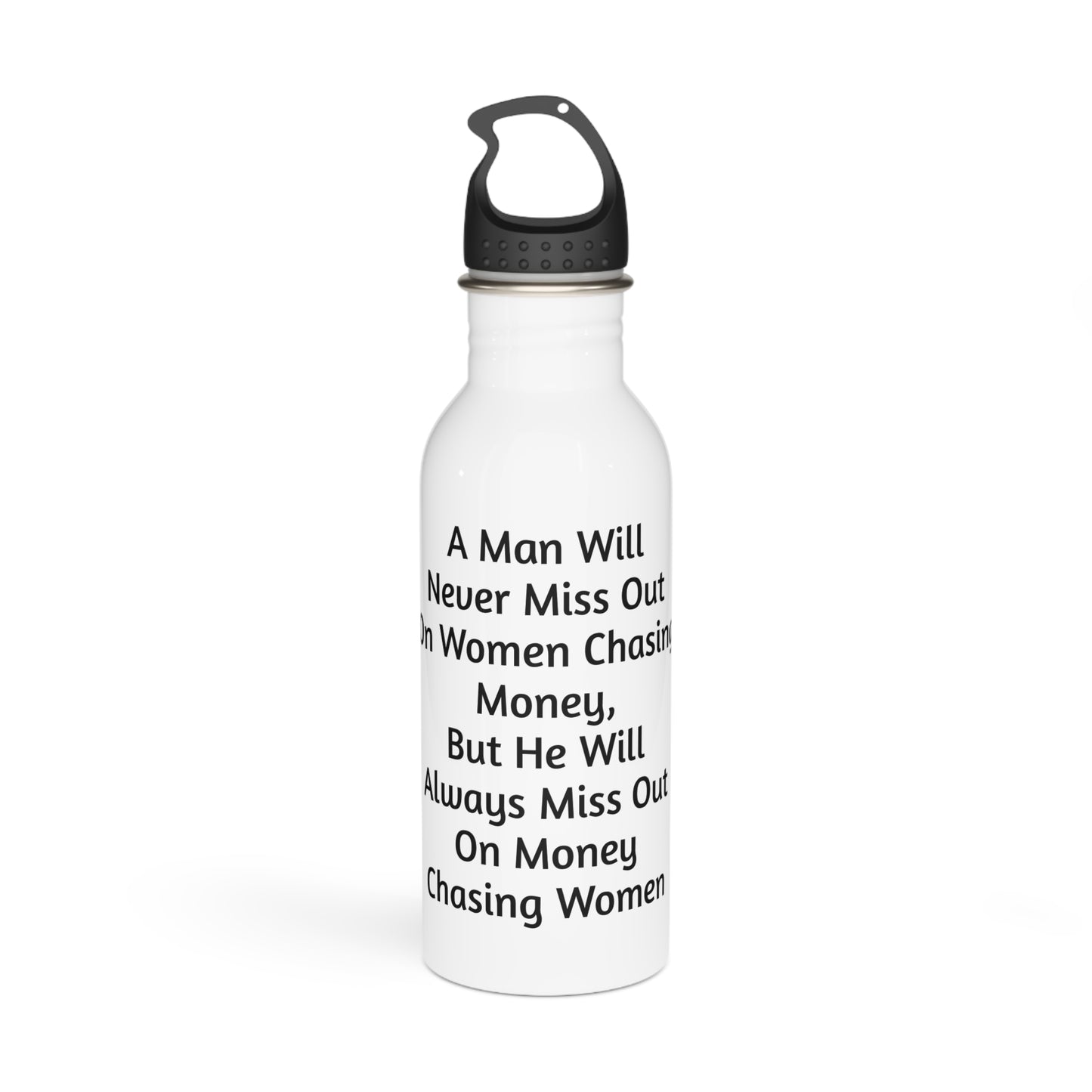 Focus On Wealth Motivational Water Bottle