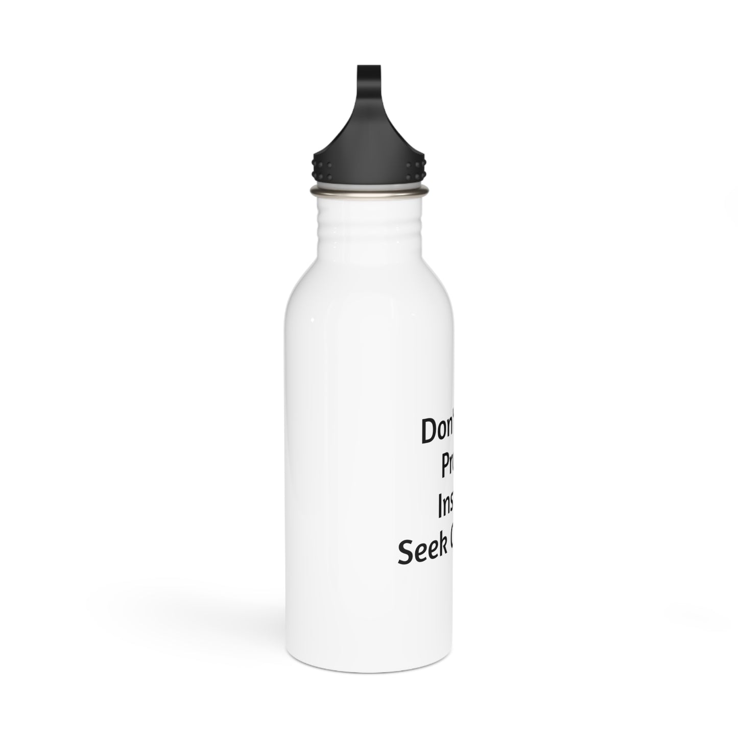 "Seek Criticism" Motivational Water Bottle