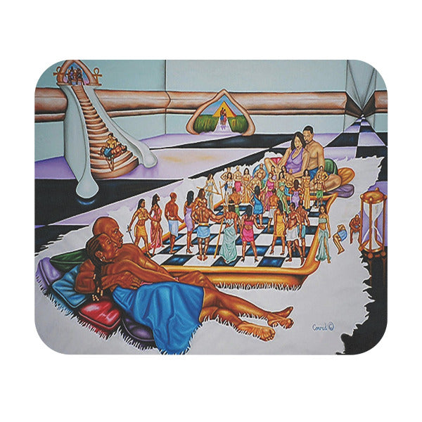 The Hue Man Chess Game Mouse Pad - Awaken Your Mind