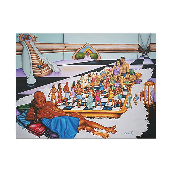 The Hue Man Chess Game: Awaken & Unite - Cultural Art Print