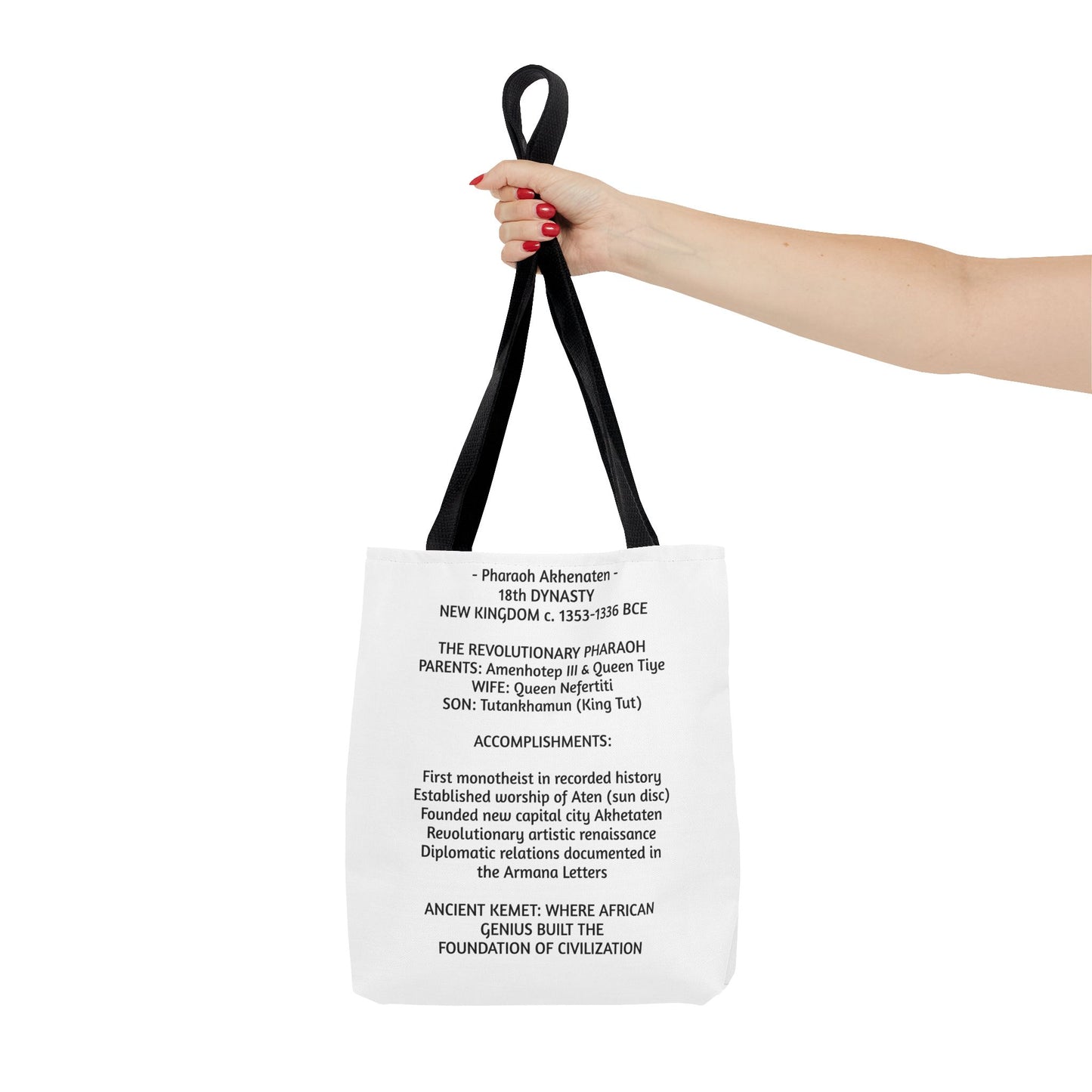 Pharaoh Akhenaten Tote Bag