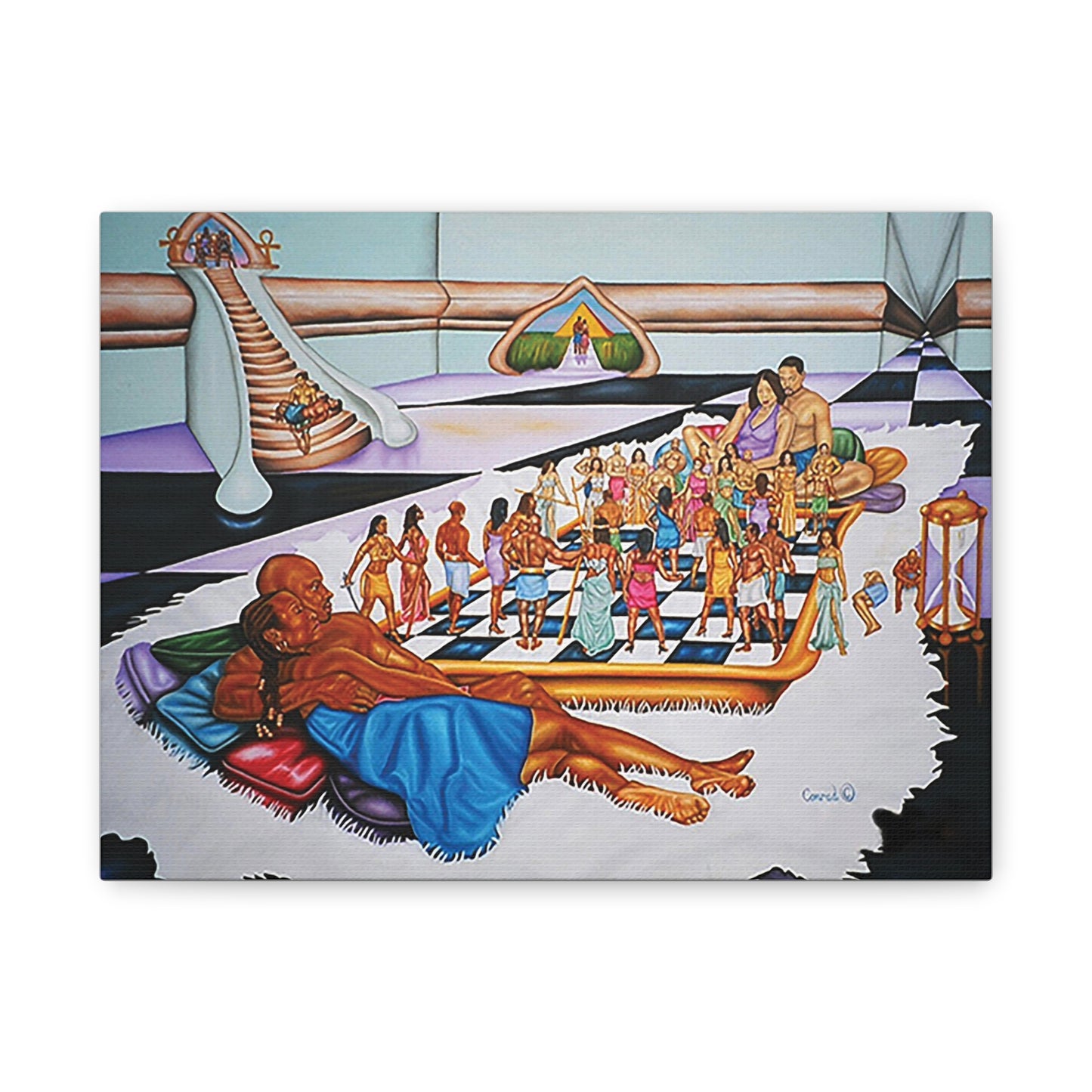 The Hue Man Chess Game: Awaken & Unite - Cultural Art Print