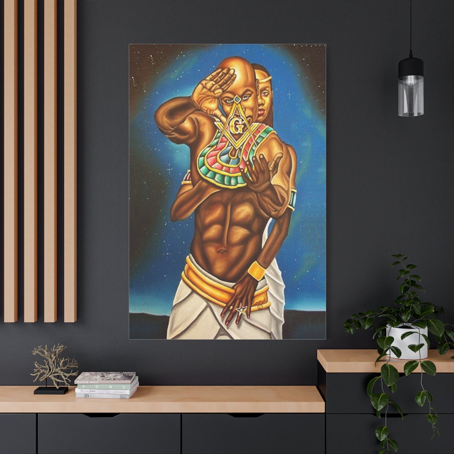 Sacred Brotherhood - Masonic Eastern Star Framed Print