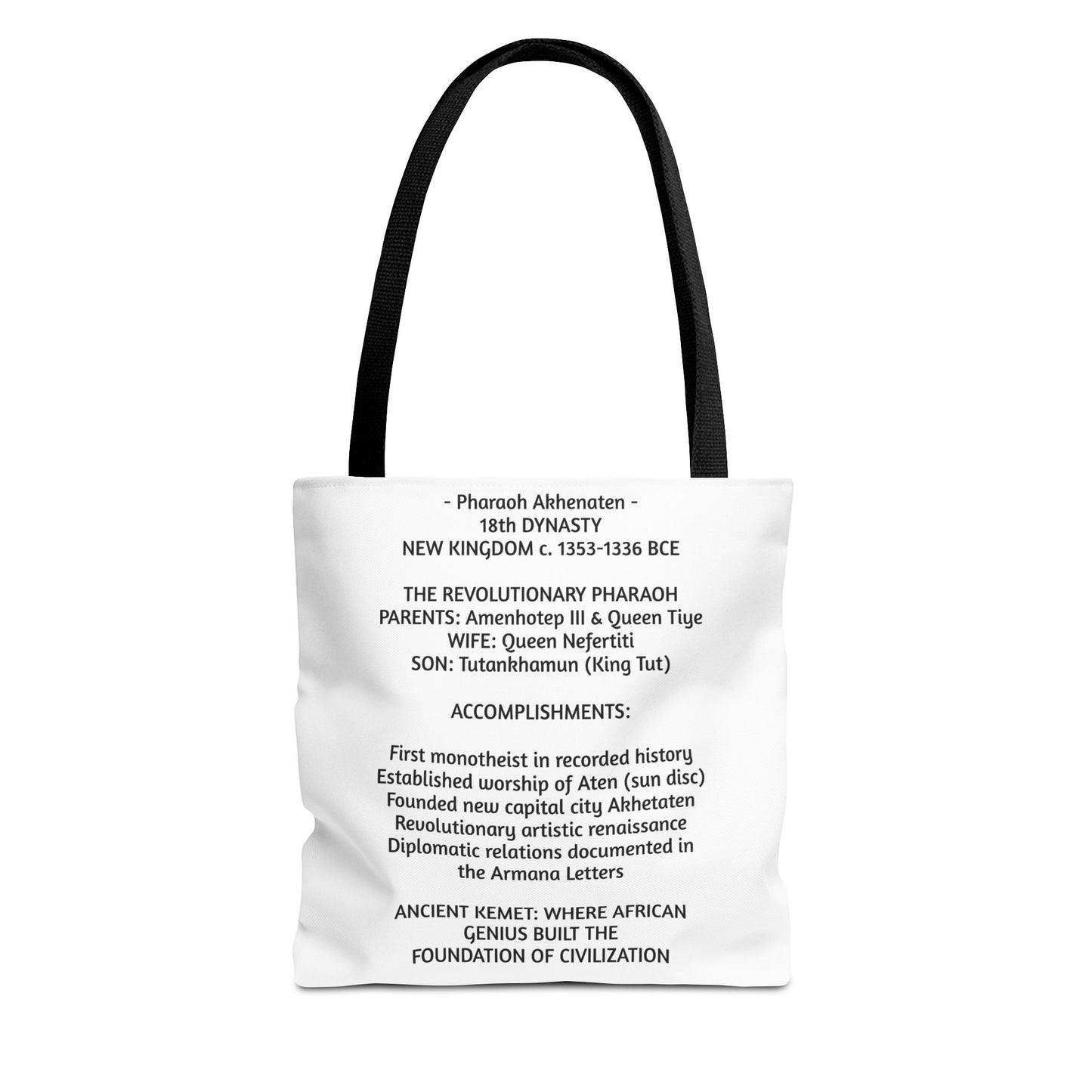 Pharaoh Akhenaten Tote Bag