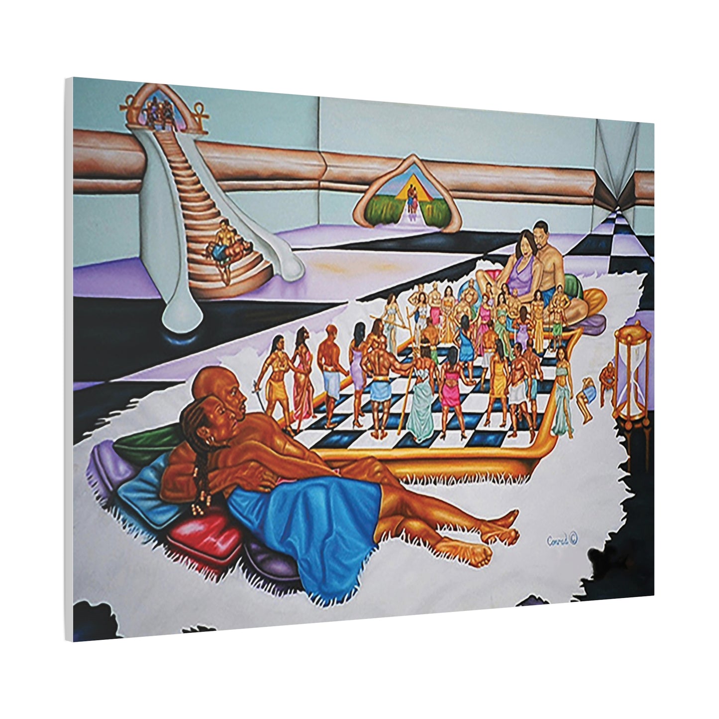 The Hue Man Chess Game: Awaken & Unite - Cultural Art Print
