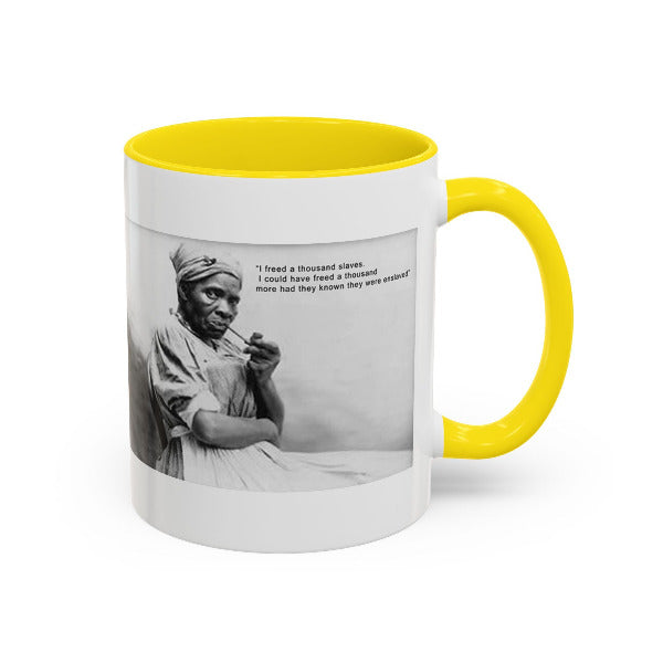 Harriet Tubman Mug | "I Freed A Thousand Slaves" Quote | Black History & African Coffee Legacy
