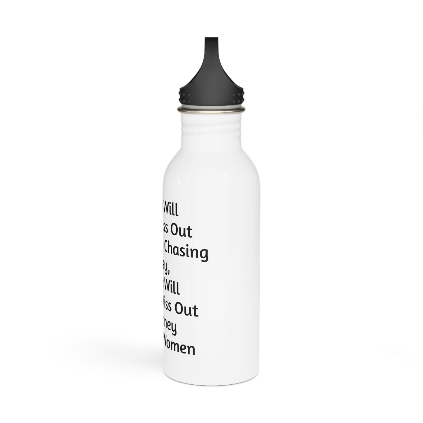 Focus On Wealth Motivational Water Bottle