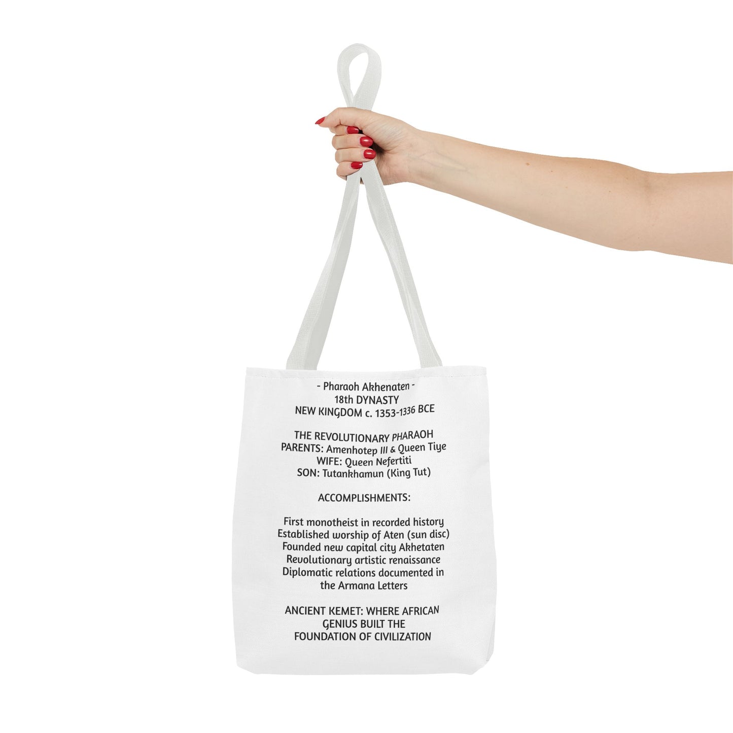 Pharaoh Akhenaten Tote Bag