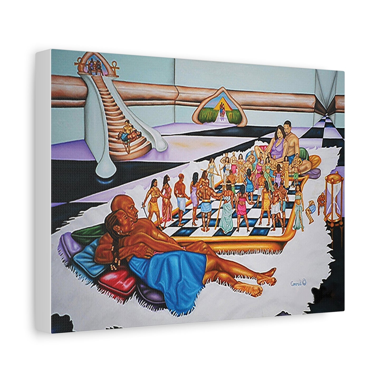 The Hue Man Chess Game: Awaken & Unite - Cultural Art Print