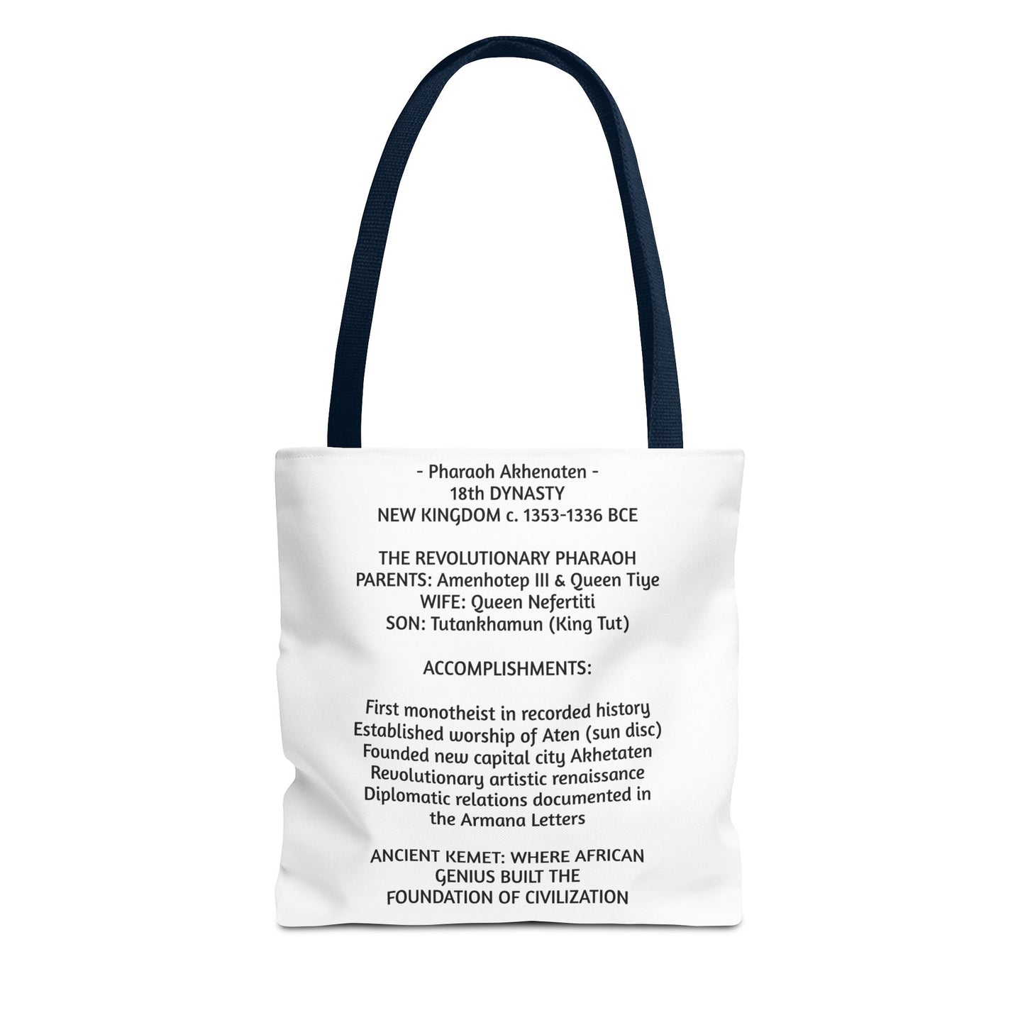Pharaoh Akhenaten Tote Bag