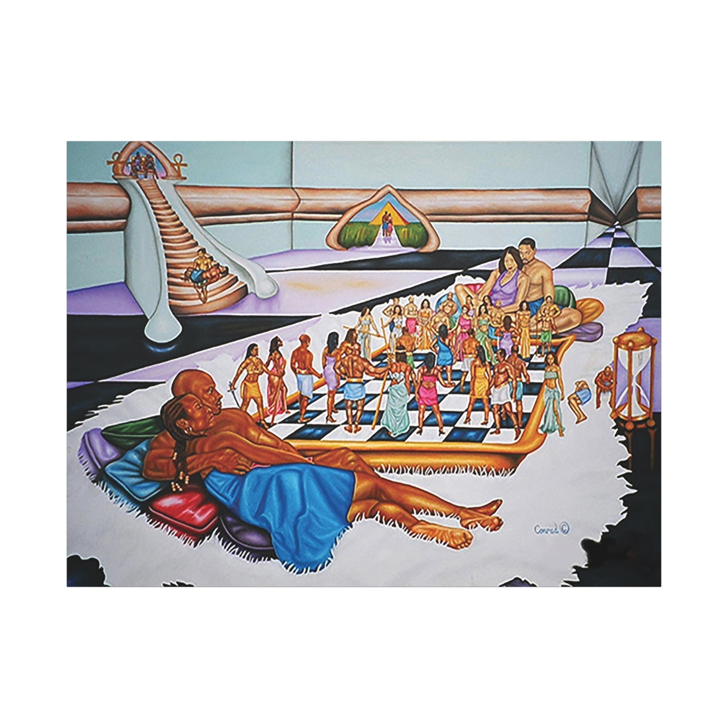 The Hue Man Chess Game: Awaken & Unite - Cultural Art Print