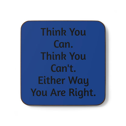 Motivational Hardboard Coaster - Positive Quote Kitchen Decor, Inspiration Gift, Coffee Table Accessory, Office Desk Decor