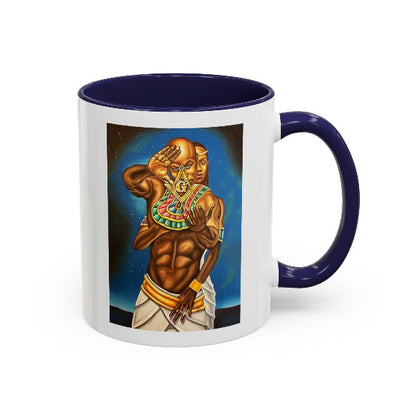 Masonic Couple Mug | Black Freemasonry, Eastern Star & Kemet Wisdom | African Coffee Legacy