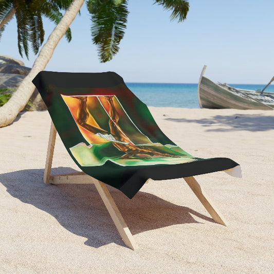 "Breaking Through" Beach Towel | Art of Black Struggle & Resilience