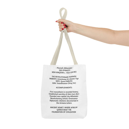 Pharaoh Akhenaten Tote Bag