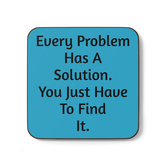 Black History Motivational Coaster - "Every Problem Has A Solution" - Inspirational Home Decor