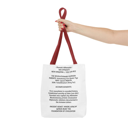 Pharaoh Akhenaten Tote Bag