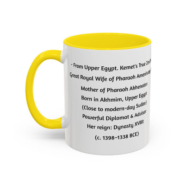 Queen Tiye Mug | Kemet's True Zenith | Ancient African Queen from Upper Egypt