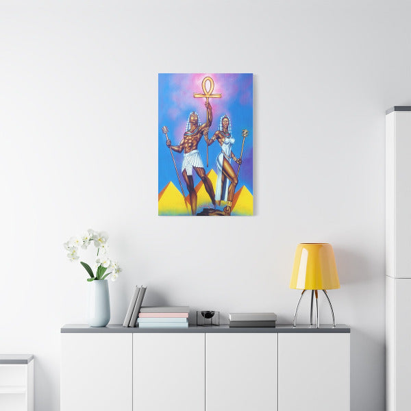 The Pharaoh & Queen Canvas Print