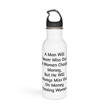 Focus On Wealth Motivational Water Bottle