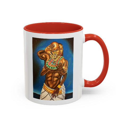 Masonic Couple Mug | Black Freemasonry, Eastern Star & Kemet Wisdom | African Coffee Legacy