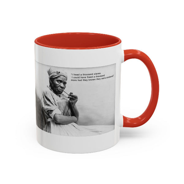 Harriet Tubman Mug | "I Freed A Thousand Slaves" Quote | Black History & African Coffee Legacy