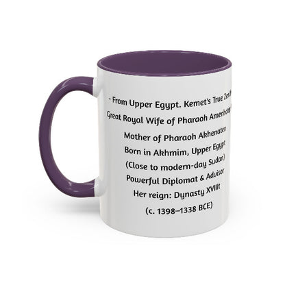 Queen Tiye Mug | Kemet's True Zenith | Ancient African Queen from Upper Egypt