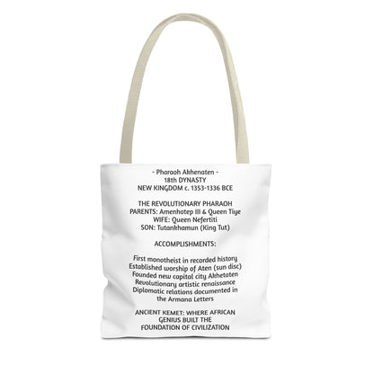 Pharaoh Akhenaten Tote Bag