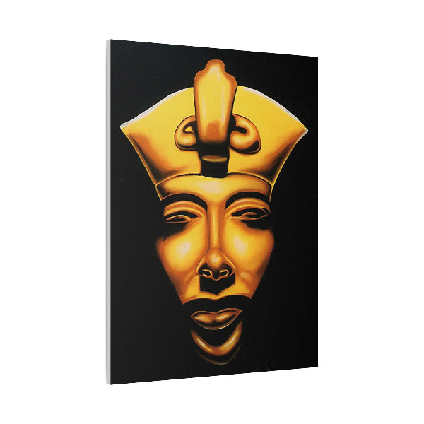 Framed Canvas Wall Art, Egyptian Pharaoh Artwork, Home Decor, Black Gold Aesthetic, Unique Gift for Art Lovers, Gallery Wall Art