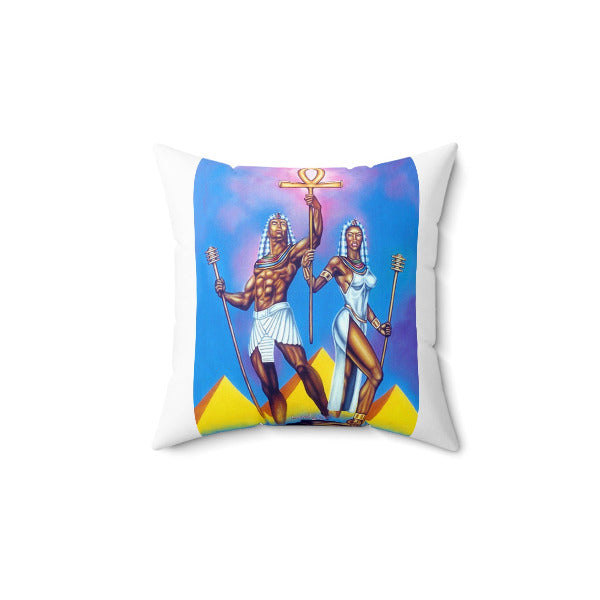 Royal Kemet: Eternal Life Art Pillow | Afrocentric Ancient Egypt Home Decor