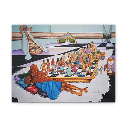 The Hue Man Chess Game: Awaken & Unite - Cultural Art Print