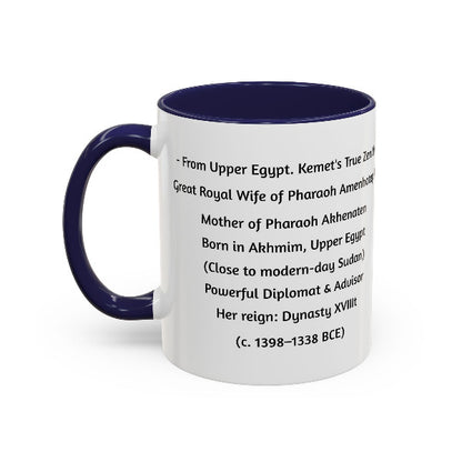 Queen Tiye Mug | Kemet's True Zenith | Ancient African Queen from Upper Egypt