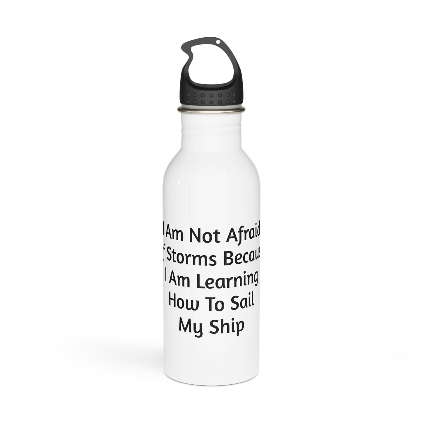 Conquer The Storms Motivational Water Bottle