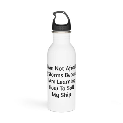 Conquer The Storms Motivational Water Bottle