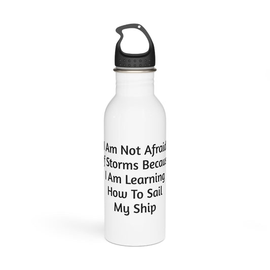 Conquer The Storms Motivational Water Bottle