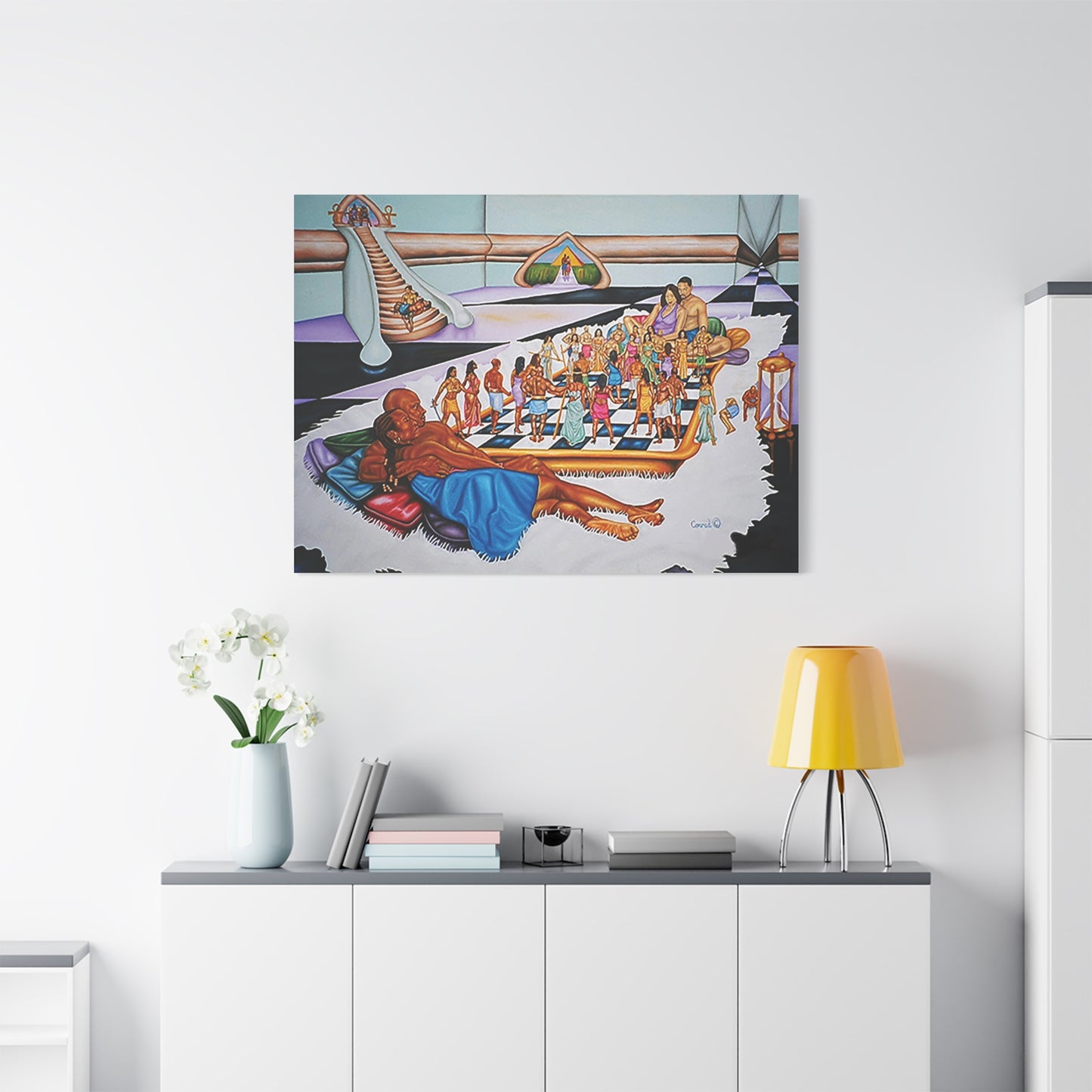 The Hue Man Chess Game: Awaken & Unite - Cultural Art Print