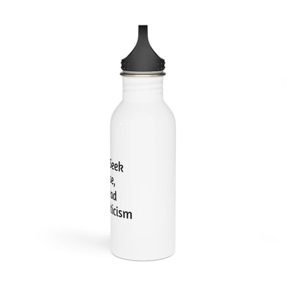 "Seek Criticism" Motivational Water Bottle
