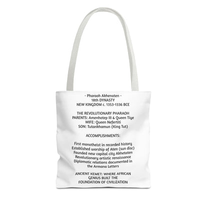 Pharaoh Akhenaten Tote Bag