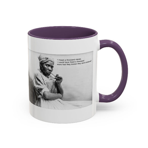 Harriet Tubman Mug | "I Freed A Thousand Slaves" Quote | Black History & African Coffee Legacy