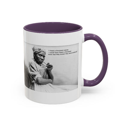 Harriet Tubman Mug | "I Freed A Thousand Slaves" Quote | Black History & African Coffee Legacy