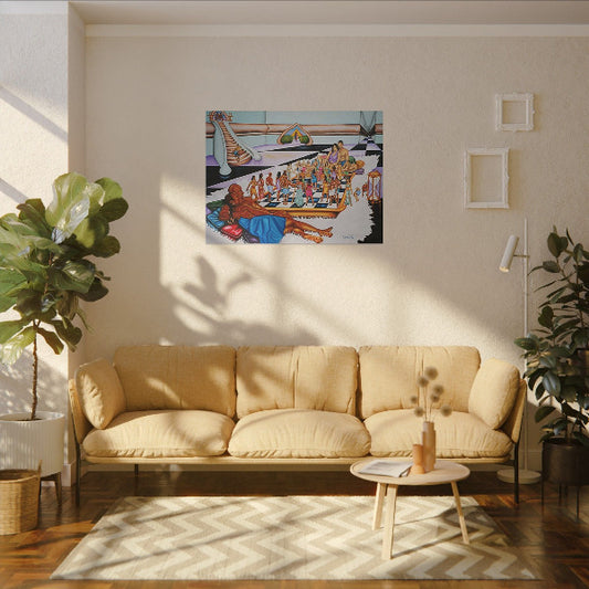 The Hue Man Chess Game: Awaken & Unite - Cultural Art Print