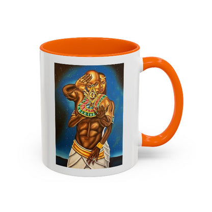 Masonic Couple Mug | Black Freemasonry, Eastern Star & Kemet Wisdom | African Coffee Legacy
