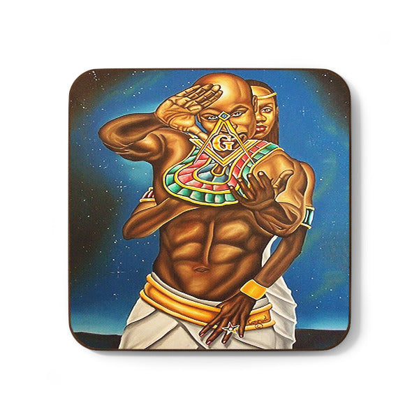 Masonic Couple coaster
