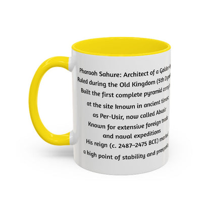 Sahure: Architect of a Golden Age | Old Kingdom Pharaoh Mug