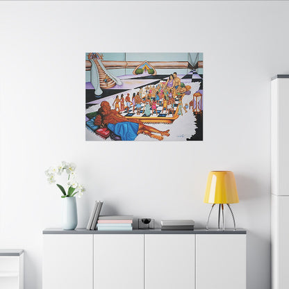 The Hue Man Chess Game: Awaken & Unite - Cultural Art Print